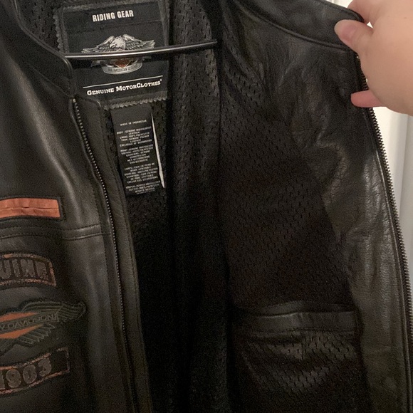 EUC Mens Harley Davidson Leather Jacket - Picture 7 of 12